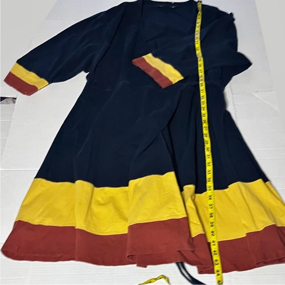 Eshakti Retro Colorblock Wrap Dress - Picture 5 of 7